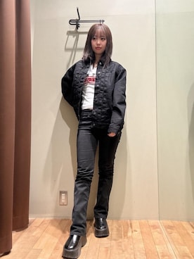 「HYSTERIC GLAMOUR（ヒステリックグラマー）のアイテム」を使った、hzktoさん（レディース・161cm）の秋コーディネート