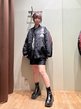 「HYSTERIC GLAMOUR（ヒステリックグラマー）のアイテム」を使った、hzktoさん（レディース・161cm）の秋コーディネート