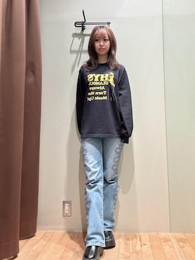 「HYSTERIC GLAMOUR（ヒステリックグラマー）のアイテム」を使った、hzktoさん（レディース・161cm）の冬コーディネート