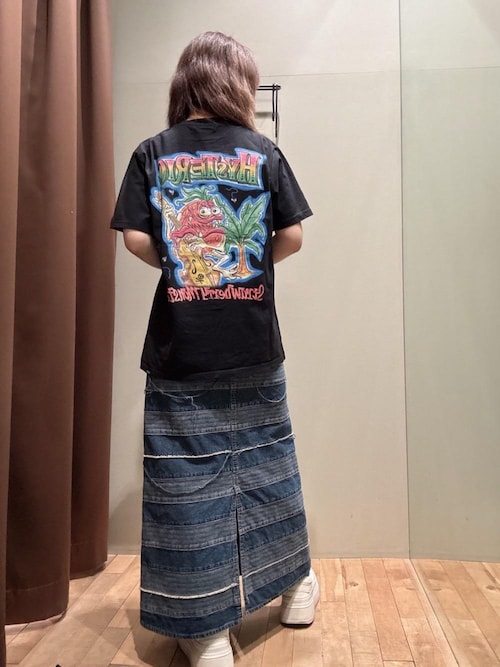 スクラッチロングデニムスカート（スカート）｜HYSTERIC GLAMOUR