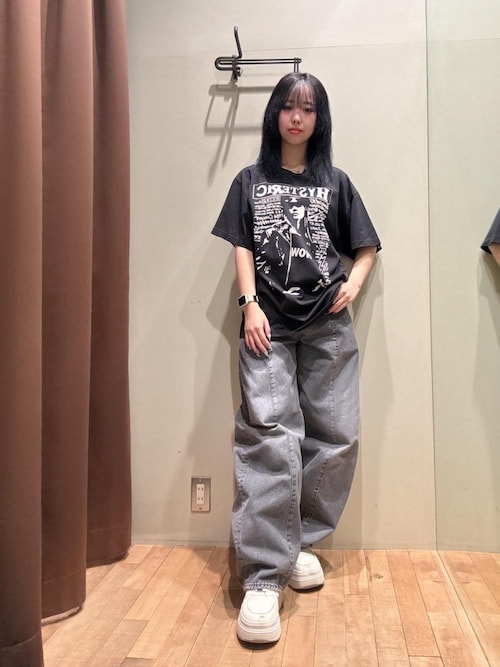 完売品✨ヒステリックグラマー 日本製 y2k ムーンガール 半袖 伸縮性 HYSTERIC GLAMOUR（ヒステリックグラマー） HYSTERIC