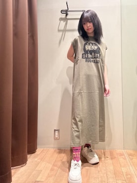 「HYSTERIC GLAMOUR（ヒステリックグラマー）のDIZZY&MILKY ソックス（ソックス/靴下、ピンク系）」を使った、hzktoさん（レディース）の春コーディネート