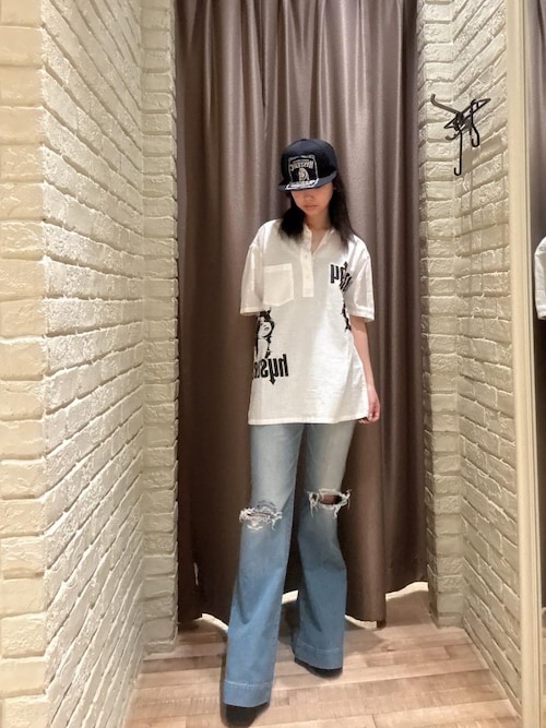 HYSTERIC GLAMOUR デニムパンツ　W32　スキニー　ローライズ SNAKE LOOP スキニーデニムパンツ|HYSTERIC GLAMOUR WOMEN | HYSTERIC