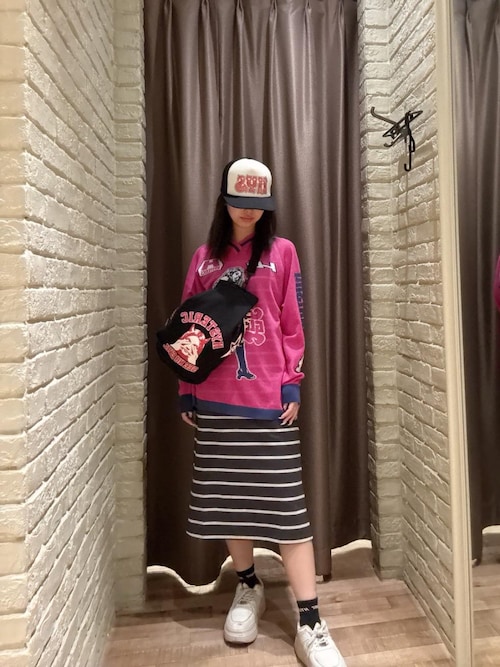 HYSTERIC GLAMOUR 　ラインストーン　メッシュ　キャプ　黒　白　赤 HYPNOTIZED LOGO ラインストーンメッシュキャップ（キャップ