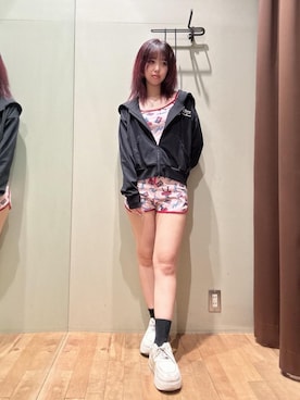 HYSTERIC GLAMOURのキャミソール（ピンク系）を使った人気ファッション