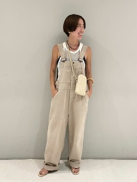 「MARLON FIRENZE（マーロンフィレンツェ）のアイテム」を使った、yoshiさん（レディース・160cm）の夏コーディネート