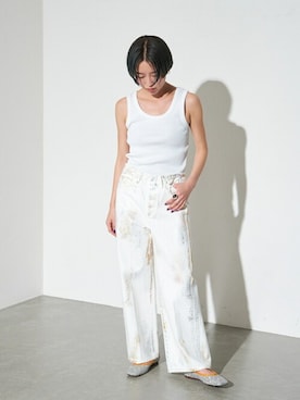 「アイテム（その他シューズ、オレンジ系）」を使った、yoshiさん（レディース・160cm）の春コーディネート