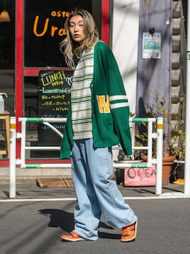 「Revo.（レボ）のアイテム（Tシャツ/カットソー）」を使った、Revo.さん（メンズ・170cm）の春コーディネート