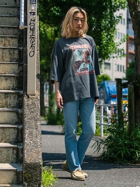 Revo.さんの「［Clarks クラークス］DESERT WALLABEE LOW / ワラビー ロー」を使ったコーディネート