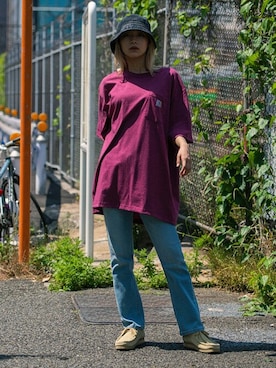 「Revo.（レボ）のアイテム」を使った、Revo.さん（レディース・170cm）の夏コーディネート