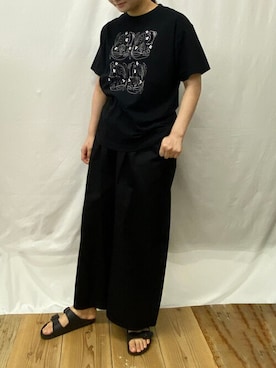 「アイテム（チノパンツ）」を使った、haupiatabeiさん（レディース・165cm）の夏コーディネート