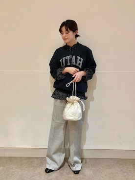 「odub」｜川端さん（レディース・153cm）の冬コーディネート