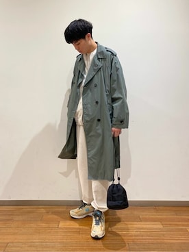「TICCA（ティッカ）のアイテム」を使った、Bshopスタッフさん（メンズ・182cm）の春コーディネート