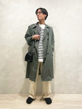 「TICCA（ティッカ）のアイテム」を使った、Bshopスタッフさん（メンズ・177cm）の春コーディネート