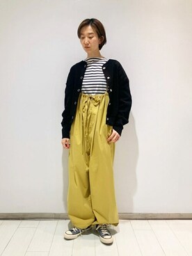 「cellar door」｜「アイテム（スニーカー）」を使った、Bshopスタッフさん（レディース・160cm）の春コーディネート
