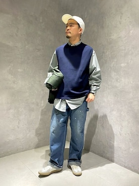 「GYMPHLEX（ジムフレックス）のアイテム（その他アウター）」を使った、Bshopスタッフさん（メンズ・164cm）の春コーディネート