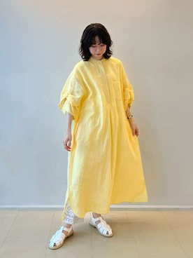 「TICCA（ティッカ）のアイテム（ワンピース/ドレス）」を使った、Bshopスタッフさん（レディース・155cm）の春コーディネート