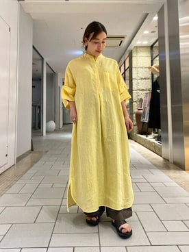 「TICCA（ティッカ）のアイテム（ワンピース/ドレス）」を使った、Bshopスタッフさん（レディース・153cm）の夏コーディネート
