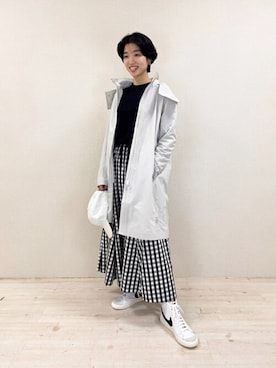 「DESCENTE ALLTERRAIN（デサント　オルテライン）のアイテム（その他アウター）」を使った、Bshopスタッフさん（レディース・161cm）の夏コーディネート