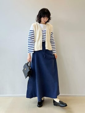 「WALANCE（ワランス）のアイテム」を使った、Bshopスタッフさん（レディース・155cm）の夏コーディネート