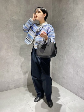 「unfil」｜「アイテム（ジャケット/アウター）」を使った、Bshopスタッフさん（レディース・156cm）の夏コーディネート