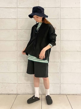 Bshopスタッフさん(レディース・156cm)の夏コーディネート