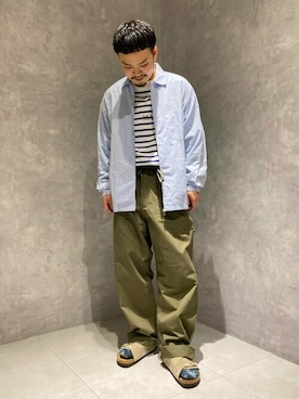 Bshopスタッフさん（メンズ・164cm）の夏コーディネート