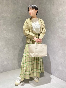 Bshopスタッフさん（レディース・156cm）の夏コーディネート