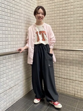 Bshopスタッフさん（レディース・156cm）の夏コーディネート