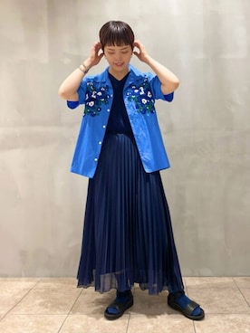 Bshopスタッフさん（レディース・158cm）の夏コーディネート