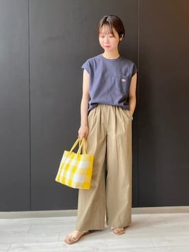 Bshopスタッフさん（レディース・156cm）の夏コーディネート