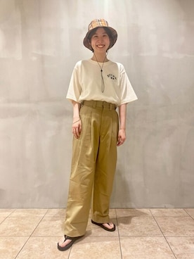 「cableami 」｜Bshopスタッフさん（レディース・166cm）の夏コーディネート