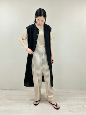 「unfil」｜「アイテム（ワンピース/ドレス）」を使った、Bshopスタッフさん（レディース・167cm）の夏コーディネート