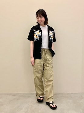 Bshopスタッフさん（レディース・160cm）の夏コーディネート