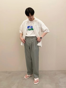 Bshopスタッフさん(メンズ・181cm)の夏コーディネート