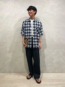 Bshopスタッフさん（メンズ・177cm）の夏コーディネート