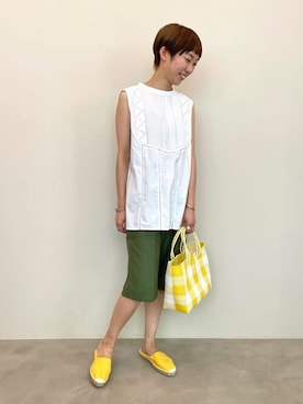 Bshopスタッフさん(レディース・157cm)の夏コーディネート