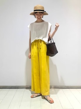 Bshopスタッフさん（レディース・160cm）の夏コーディネート