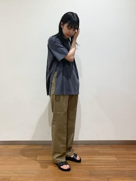 Bshopスタッフさんの「THE SHINZONE | HIGH WAIST CHINO PANTS WOMEN」を使ったコーディネート