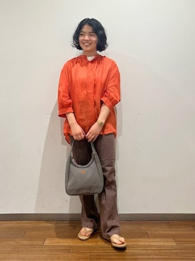 Bshopスタッフさん（レディース・158cm）の秋コーディネート