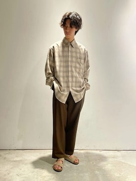 Bshopスタッフさん(メンズ・177cm)の秋コーディネート