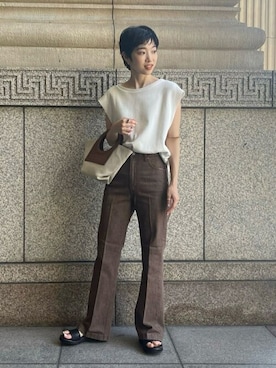 Bshopスタッフさん（レディース・161cm）の秋コーディネート