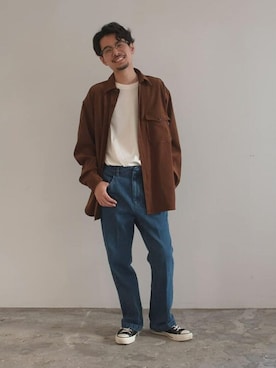 Bshopスタッフさん(メンズ・165cm)の秋コーディネート