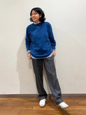 「THE SHINZONE（ザ　シンゾーン）のアイテム（スウェット）」を使った、Bshopスタッフさん（レディース・158cm）の秋コーディネート