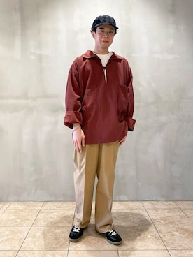 「KIJIMA TAKAYUKI」｜「アイテム（ジャケット/アウター）」を使った、Bshopスタッフさん（メンズ・170cm）の秋コーディネート