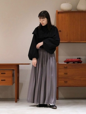 Bshopスタッフさん（レディース・163cm）の秋コーディネート