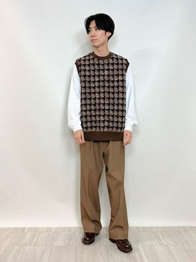 Bshopスタッフさん（メンズ・172cm）の秋コーディネート