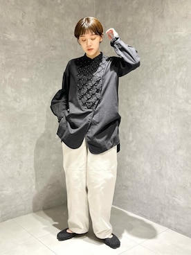 Bshopスタッフさん（レディース・156cm）の秋コーディネート