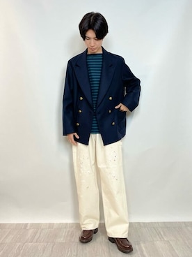 Bshopスタッフさん（メンズ・172cm）の秋コーディネート