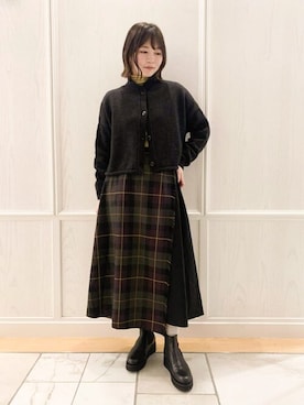 Bshopスタッフさん（レディース・164cm）の秋コーディネート